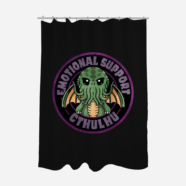 Emotional Support Cthulhu-None-Polyester-Shower Curtain-fanfreak1