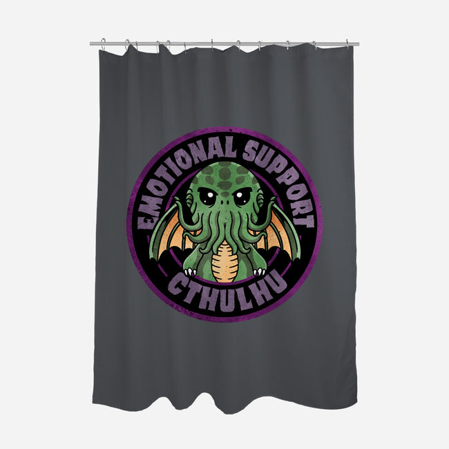 Emotional Support Cthulhu-None-Polyester-Shower Curtain-fanfreak1