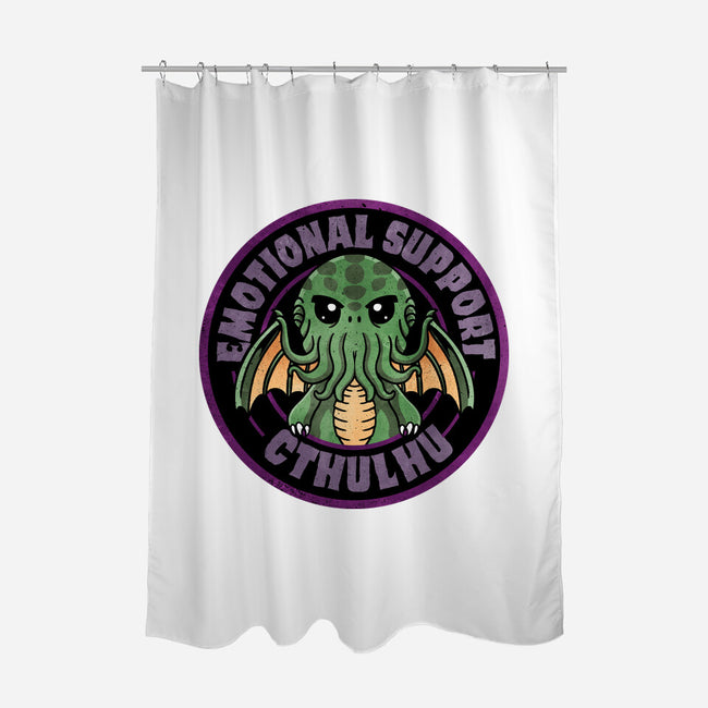 Emotional Support Cthulhu-None-Polyester-Shower Curtain-fanfreak1