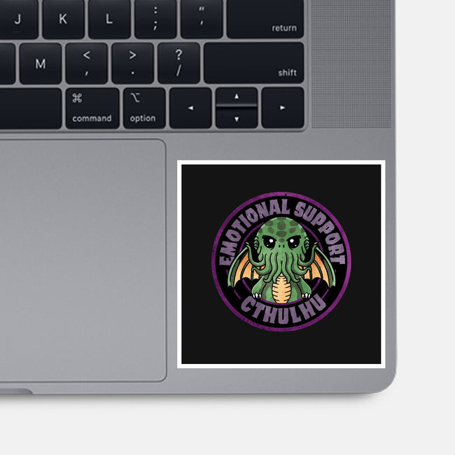 Emotional Support Cthulhu-None-Glossy-Sticker-fanfreak1