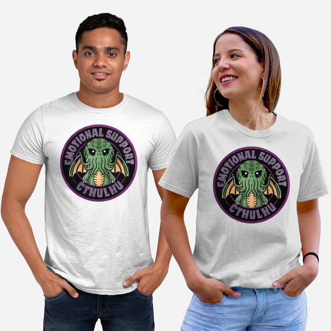 Emotional Support Cthulhu-Unisex-Basic-Tee-fanfreak1