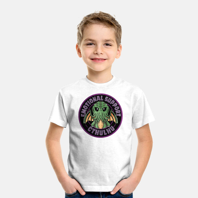 Emotional Support Cthulhu-Youth-Basic-Tee-fanfreak1