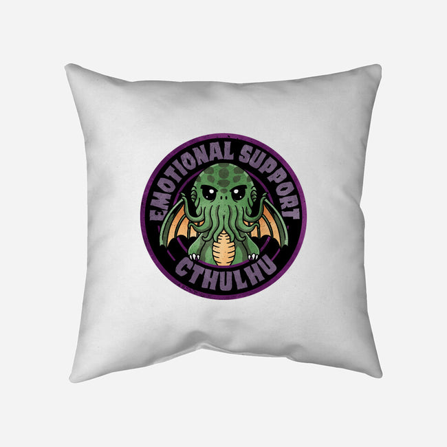 Emotional Support Cthulhu-None-Removable Cover w Insert-Throw Pillow-fanfreak1