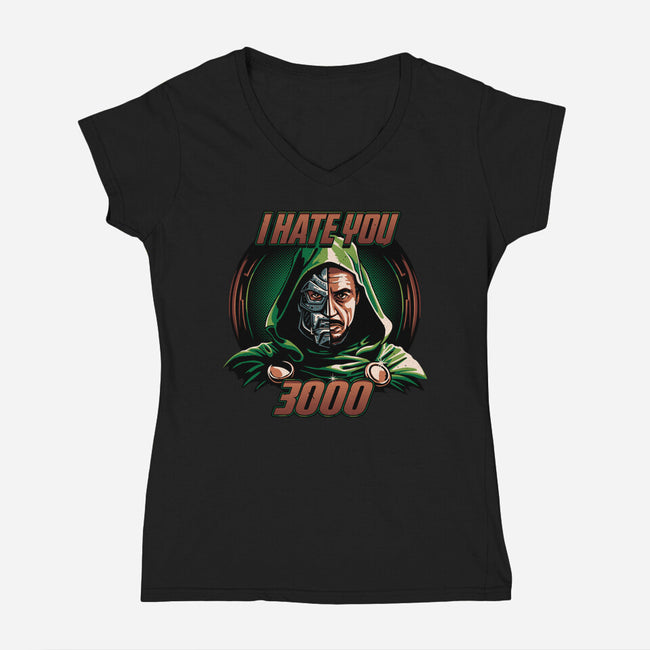 I Hate You 3000-Womens-V-Neck-Tee-daobiwan