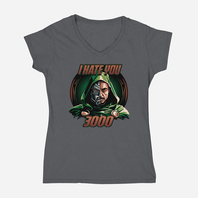 I Hate You 3000-Womens-V-Neck-Tee-daobiwan