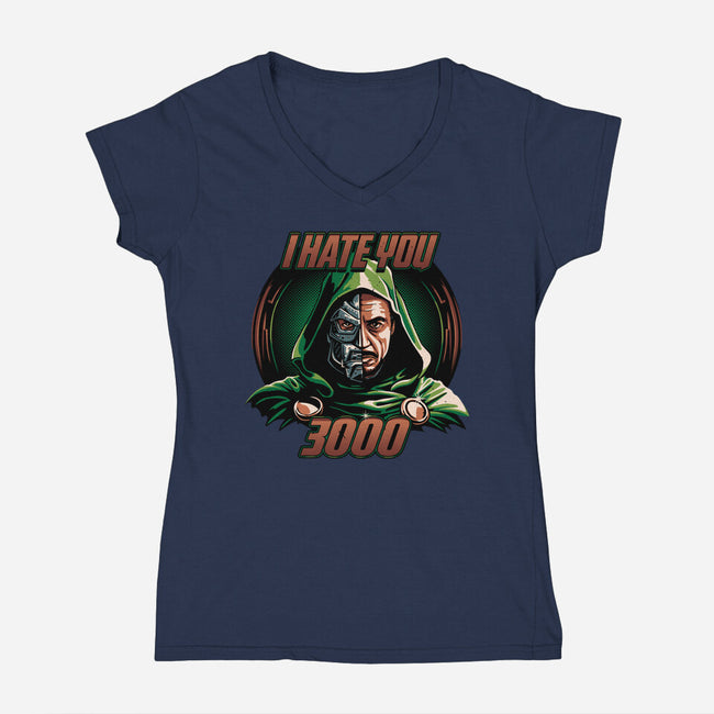 I Hate You 3000-Womens-V-Neck-Tee-daobiwan