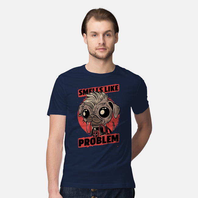 Dead Cute Dog Hero-Mens-Premium-Tee-Studio Mootant