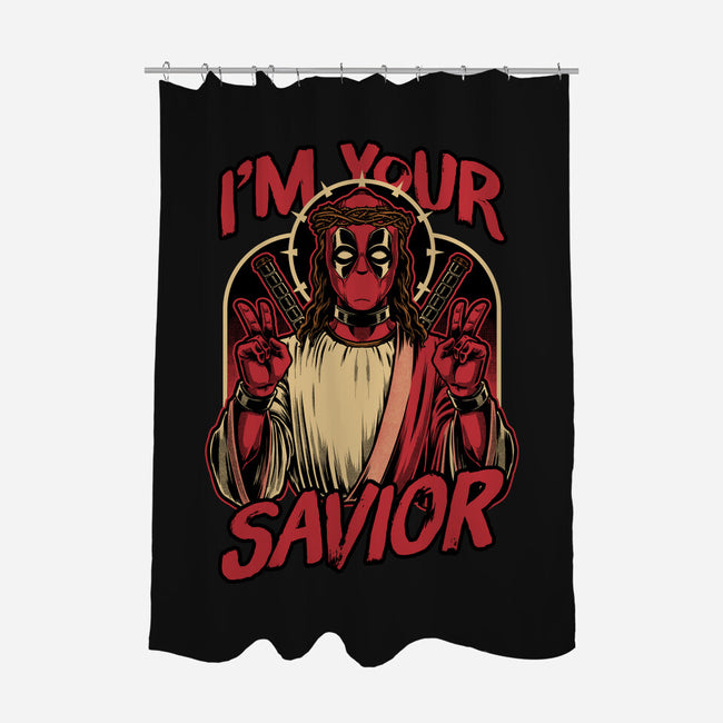 Dead Savior Hero-None-Polyester-Shower Curtain-Studio Mootant