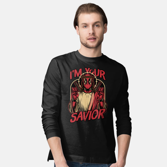 Dead Savior Hero-Mens-Long Sleeved-Tee-Studio Mootant