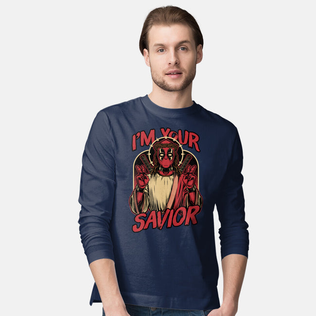 Dead Savior Hero-Mens-Long Sleeved-Tee-Studio Mootant