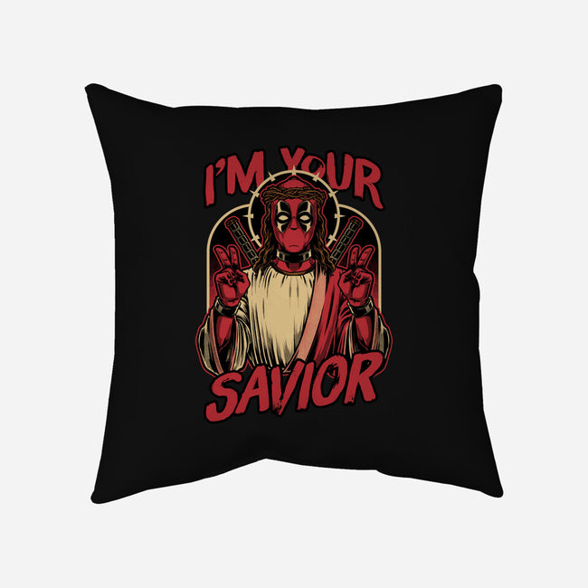 Dead Savior Hero-None-Non-Removable Cover w Insert-Throw Pillow-Studio Mootant