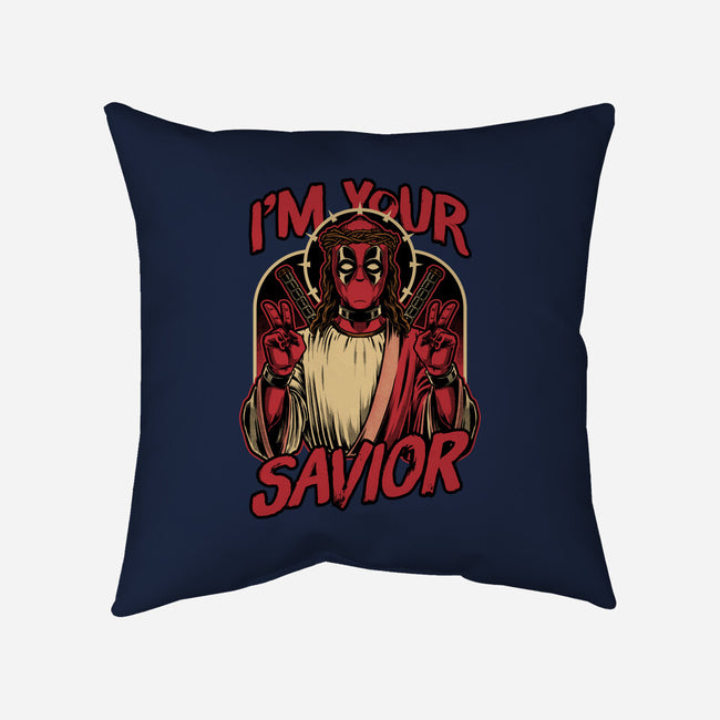 Dead Savior Hero-None-Non-Removable Cover w Insert-Throw Pillow-Studio Mootant