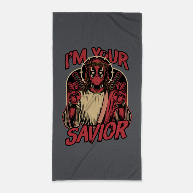 Dead Savior Hero-None-Beach-Towel-Studio Mootant