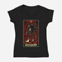 Shadow Tarot Card-Womens-V-Neck-Tee-naomori