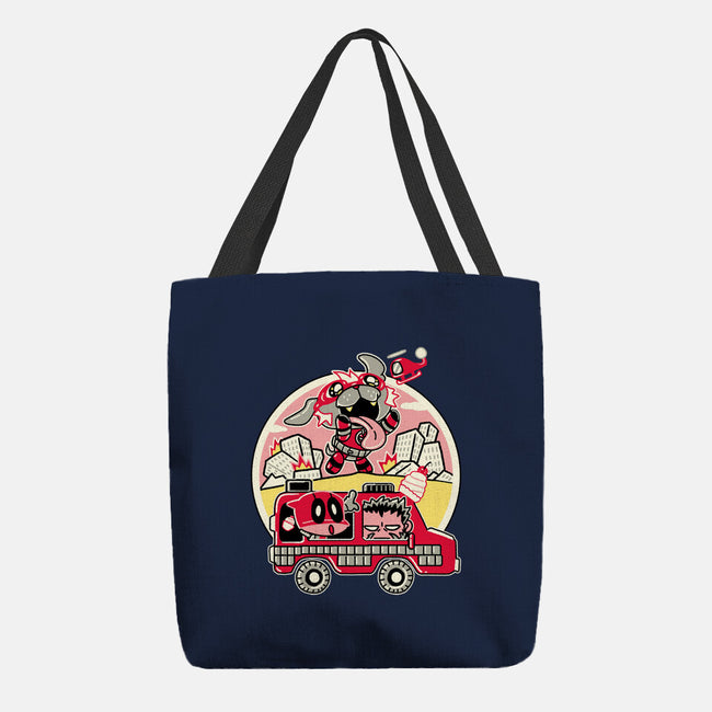 Dogpoolzilla-None-Basic Tote-Bag-naomori