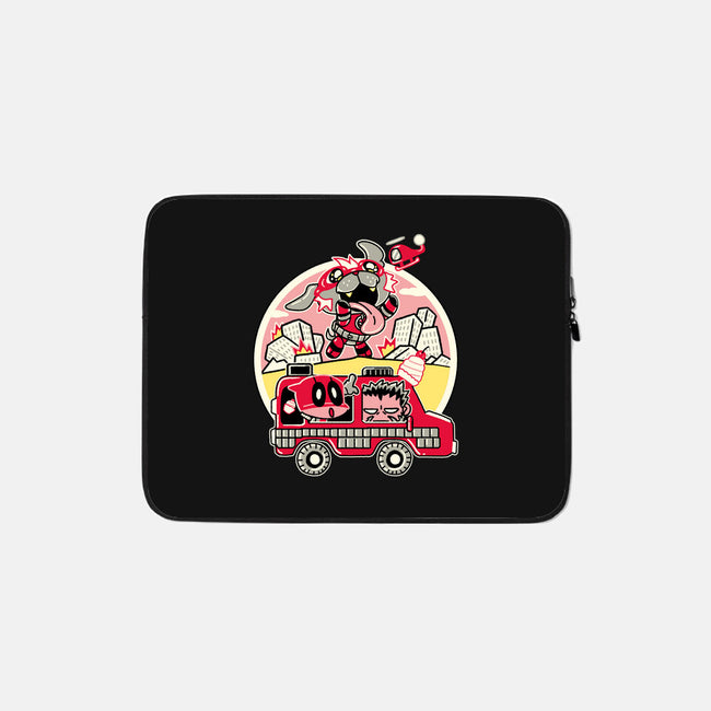 Dogpoolzilla-None-Zippered-Laptop Sleeve-naomori