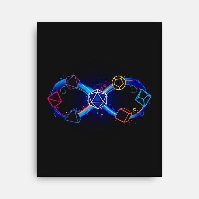 Infinity Dice-None-Stretched-Canvas-Vallina84