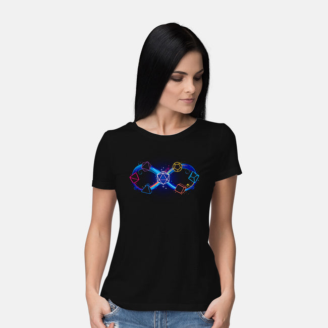 Infinity Dice-Womens-Basic-Tee-Vallina84