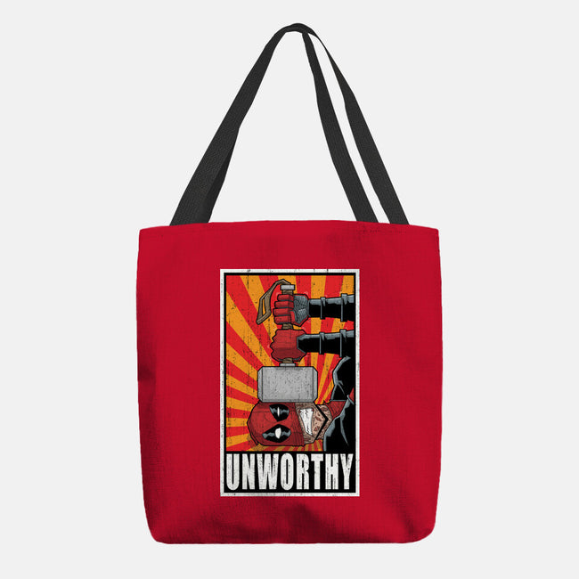 Unworthy-None-Basic Tote-Bag-danielmorris1993