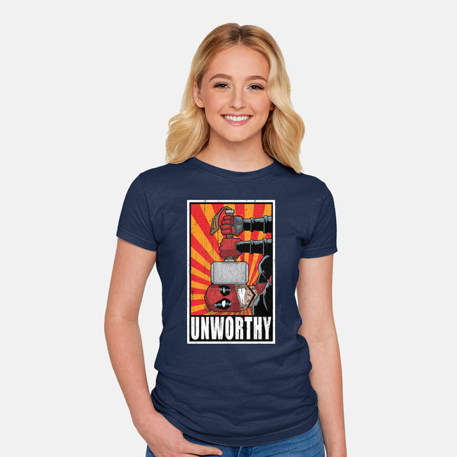 Unworthy-Womens-Fitted-Tee-danielmorris1993