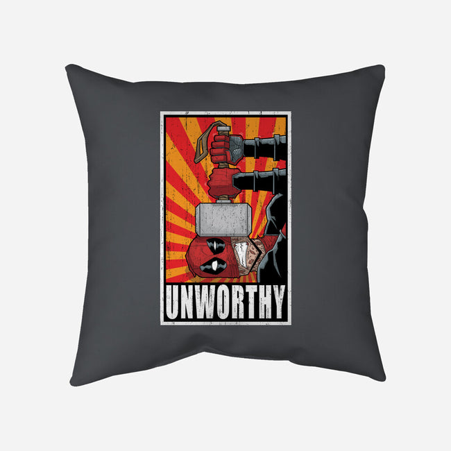 Unworthy-None-Removable Cover w Insert-Throw Pillow-danielmorris1993