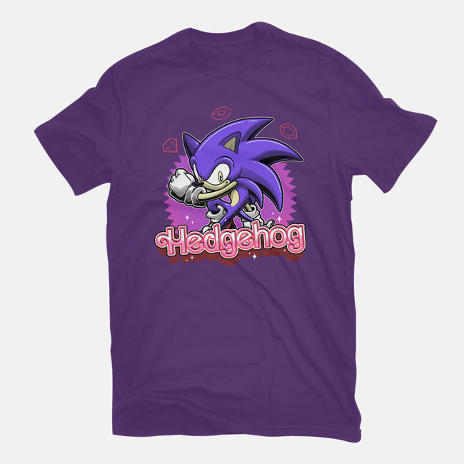 The Blue Hedgehog-Womens-Fitted-Tee-Astrobot Invention