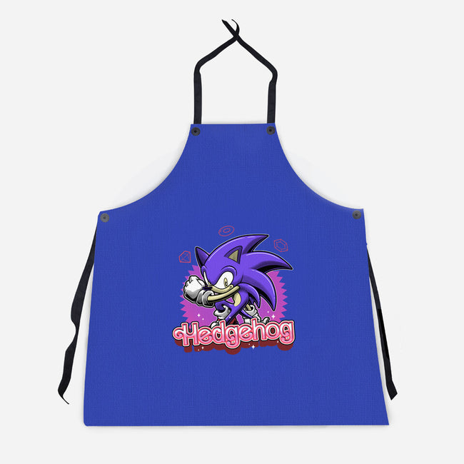 The Blue Hedgehog-Unisex-Kitchen-Apron-Astrobot Invention