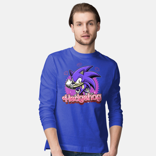 The Blue Hedgehog-Mens-Long Sleeved-Tee-Astrobot Invention