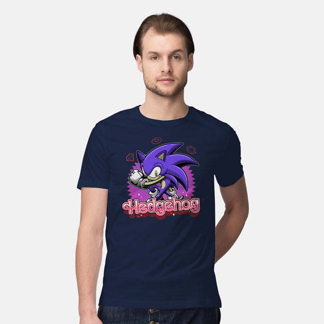 The Blue Hedgehog-Mens-Premium-Tee-Astrobot Invention