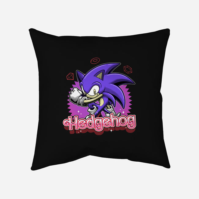 The Blue Hedgehog-None-Non-Removable Cover w Insert-Throw Pillow-Astrobot Invention