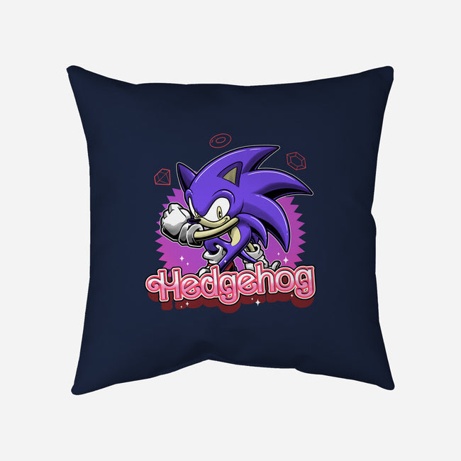 The Blue Hedgehog-None-Non-Removable Cover w Insert-Throw Pillow-Astrobot Invention