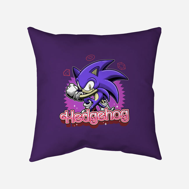 The Blue Hedgehog-None-Non-Removable Cover w Insert-Throw Pillow-Astrobot Invention