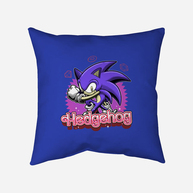 The Blue Hedgehog-None-Non-Removable Cover w Insert-Throw Pillow-Astrobot Invention