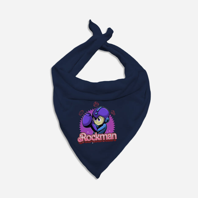 The Blue Bomber 2-Dog-Bandana-Pet Collar-Astrobot Invention