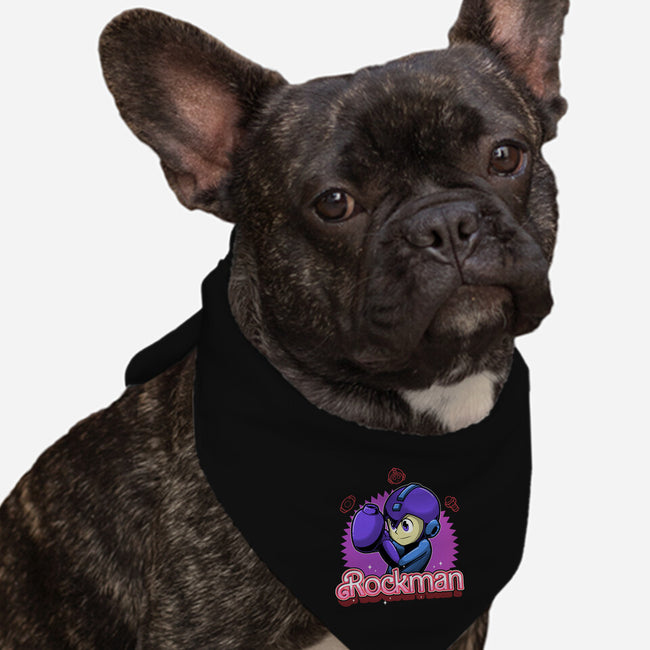 The Blue Bomber 2-Dog-Bandana-Pet Collar-Astrobot Invention