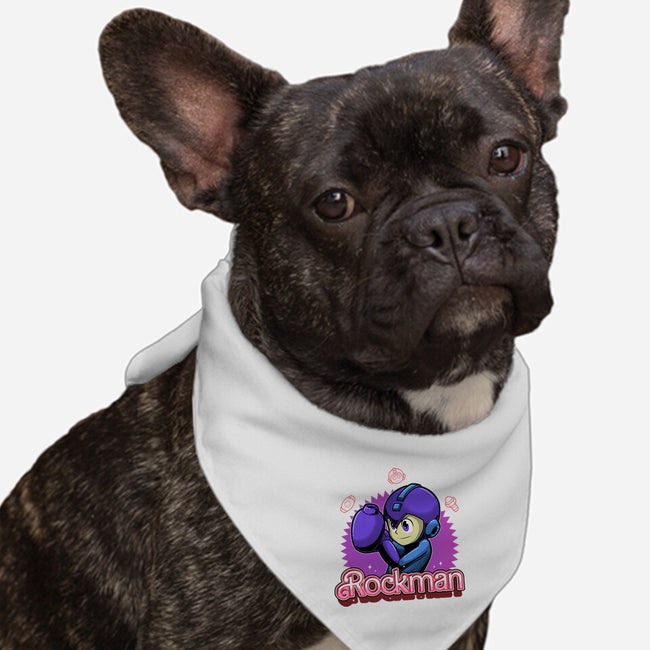 The Blue Bomber 2-Dog-Bandana-Pet Collar-Astrobot Invention