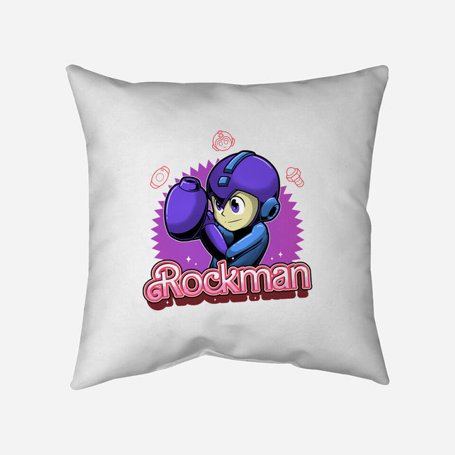 The Blue Bomber 2-None-Non-Removable Cover w Insert-Throw Pillow-Astrobot Invention