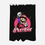 The Plumber-None-Polyester-Shower Curtain-Astrobot Invention