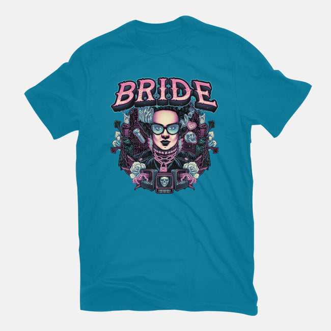 Punk Bride-Womens-Fitted-Tee-glitchygorilla