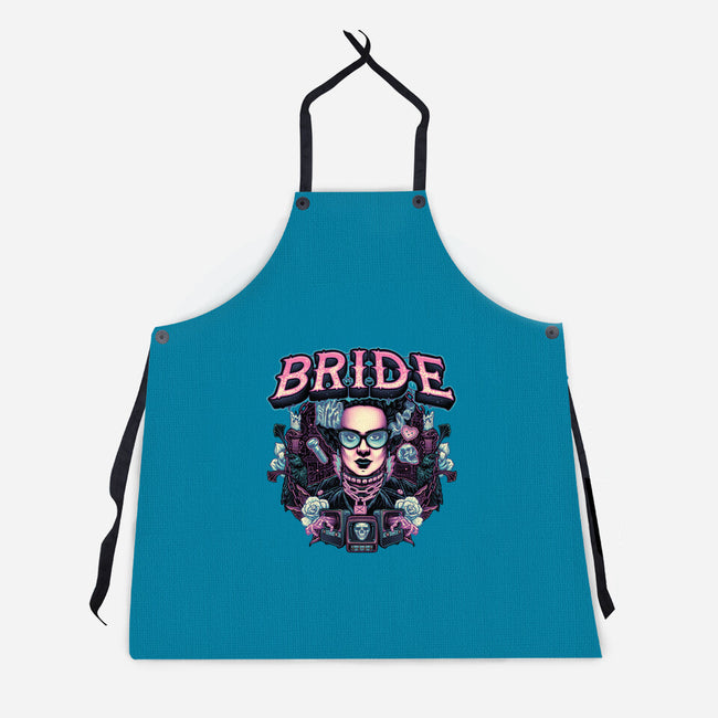 Punk Bride-Unisex-Kitchen-Apron-glitchygorilla