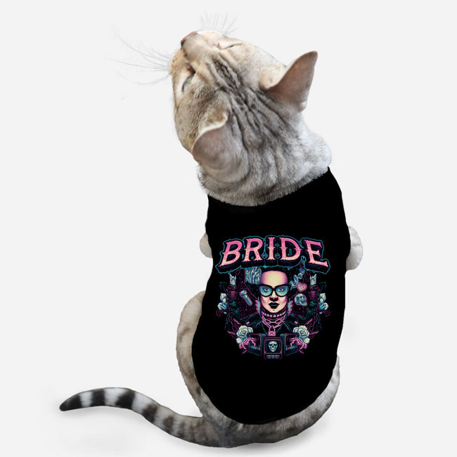 Punk Bride-Cat-Basic-Pet Tank-glitchygorilla