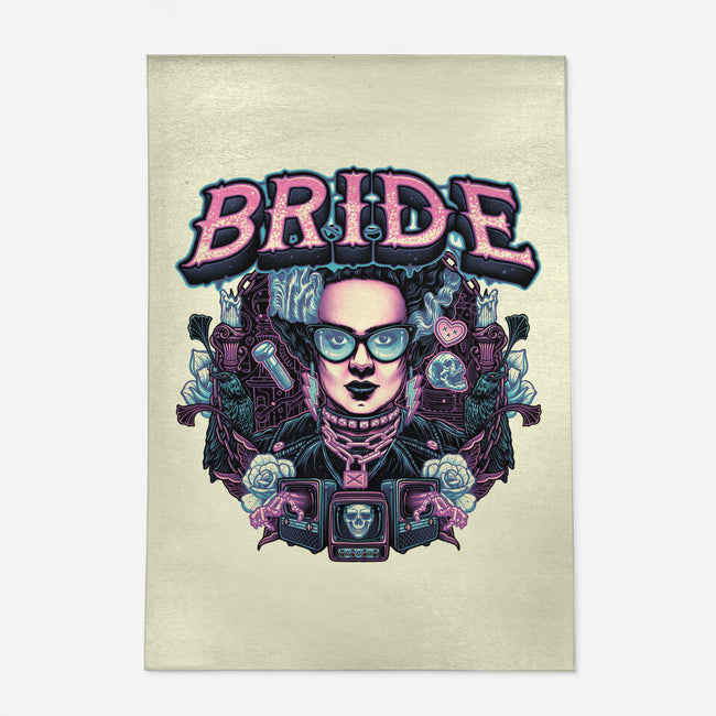 Punk Bride-None-Outdoor-Rug-glitchygorilla