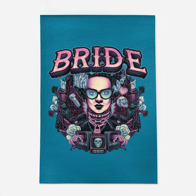 Punk Bride-None-Outdoor-Rug-glitchygorilla