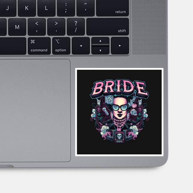 Punk Bride-None-Glossy-Sticker-glitchygorilla