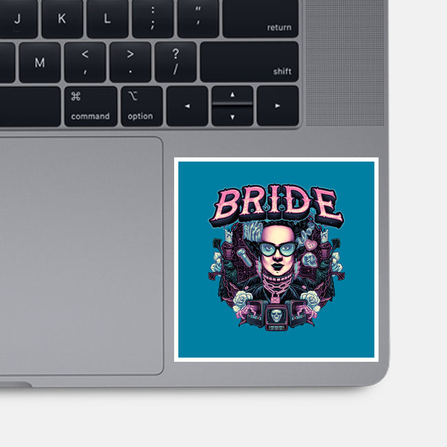 Punk Bride-None-Glossy-Sticker-glitchygorilla