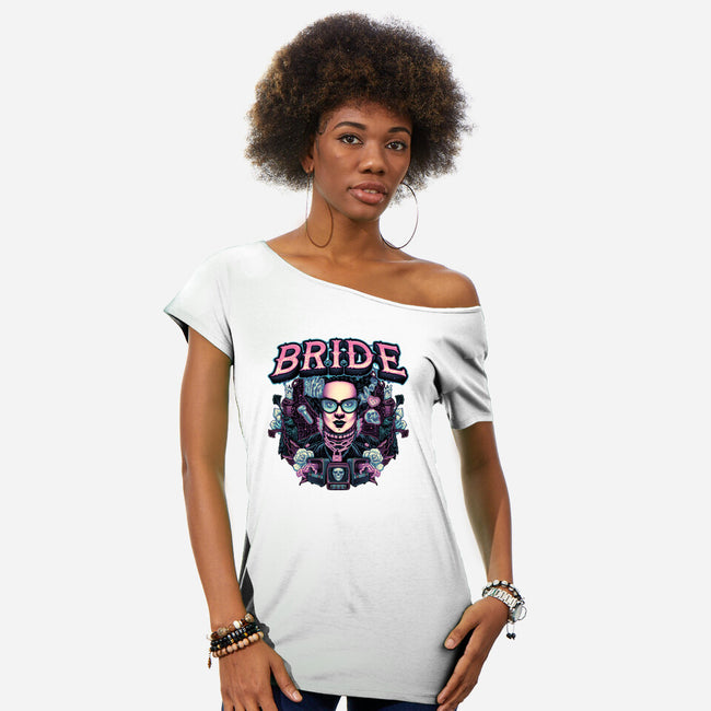 Punk Bride-Womens-Off Shoulder-Tee-glitchygorilla