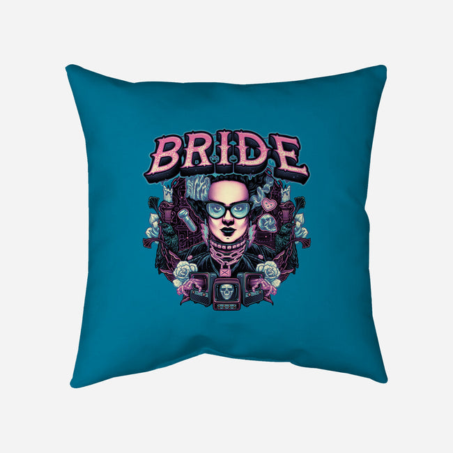 Punk Bride-None-Non-Removable Cover w Insert-Throw Pillow-glitchygorilla