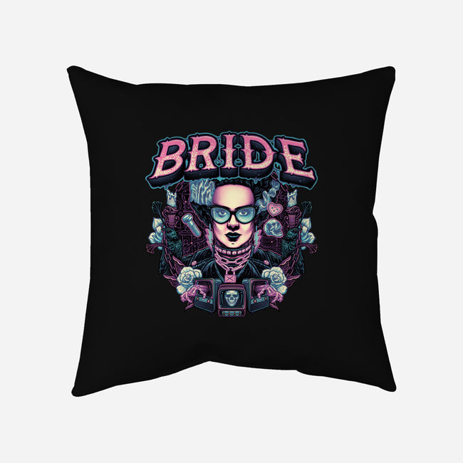 Punk Bride-None-Removable Cover w Insert-Throw Pillow-glitchygorilla