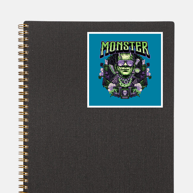 Punk Monster-None-Glossy-Sticker-glitchygorilla