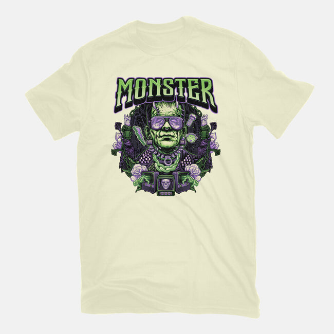 Punk Monster-Mens-Basic-Tee-glitchygorilla